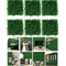 GreenShield Artificial Boxwood Wall Panels UV Resistant Greenery Privacy Fence 10PCS 0