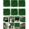 GreenShield Artificial Boxwood Wall Panels UV Resistant Greenery Privacy Fence 10PCS 0
