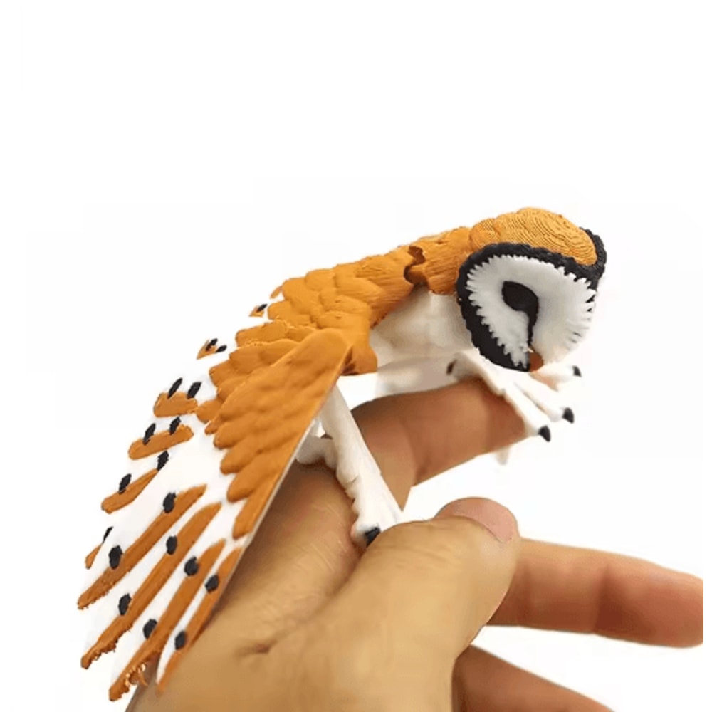 SkyFlex 3D Printed Eagle Figurine Movable Hawk Ornament Articulated Bird Decor 1