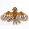 SkyFlex 3D Printed Eagle Figurine Movable Hawk Ornament Articulated Bird Decor 3