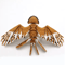 SkyFlex 3D Printed Eagle Figurine Movable Hawk Ornament Articulated Bird Decor 3