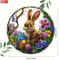 SpringGlow Easter Bunny Acrylic Window Hanging Floral Egg Decor Ornament 5