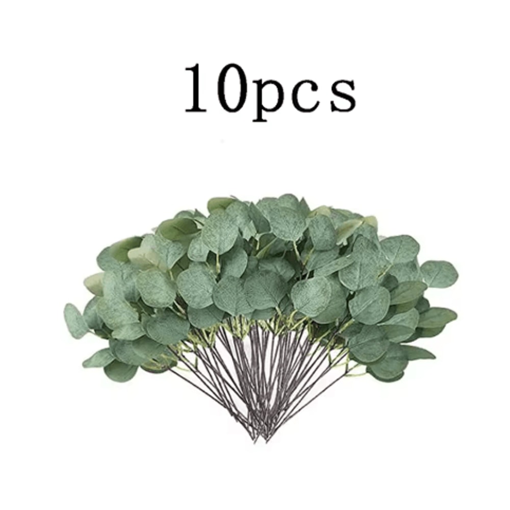 EverGreen Bulk Eucalyptus Stems Set Mixed Silver Dollar Artificial Leaves 3060120PCS 1