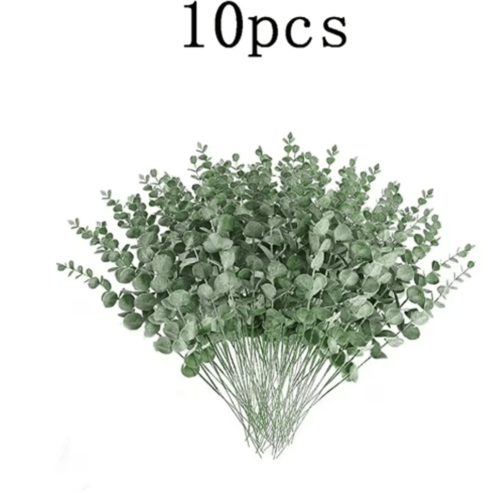 EverGreen Bulk Eucalyptus Stems Set Mixed Silver Dollar Artificial Leaves 3060120PCS 2