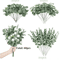EverGreen Bulk Eucalyptus Stems Set Mixed Silver Dollar Artificial Leaves 3060120PCS 5