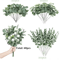 EverGreen Bulk Eucalyptus Stems Set Mixed Silver Dollar Artificial Leaves 3060120PCS 5