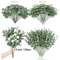 EverGreen Bulk Eucalyptus Stems Set Mixed Silver Dollar Artificial Leaves 3060120PCS 6
