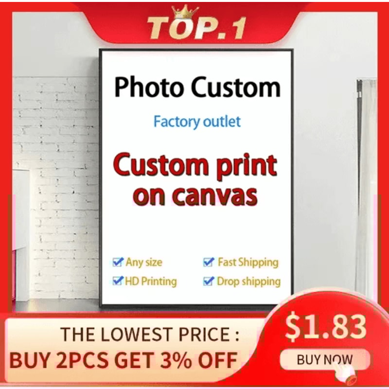 Artify Custom Canvas Wall Art Personalized HD Photo Print Poster Large Size 0