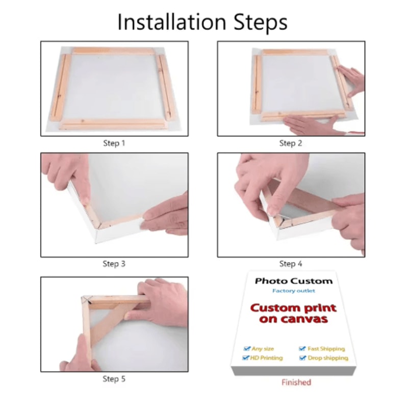 Artify Custom Canvas Wall Art Personalized HD Photo Print Poster Large Size 6