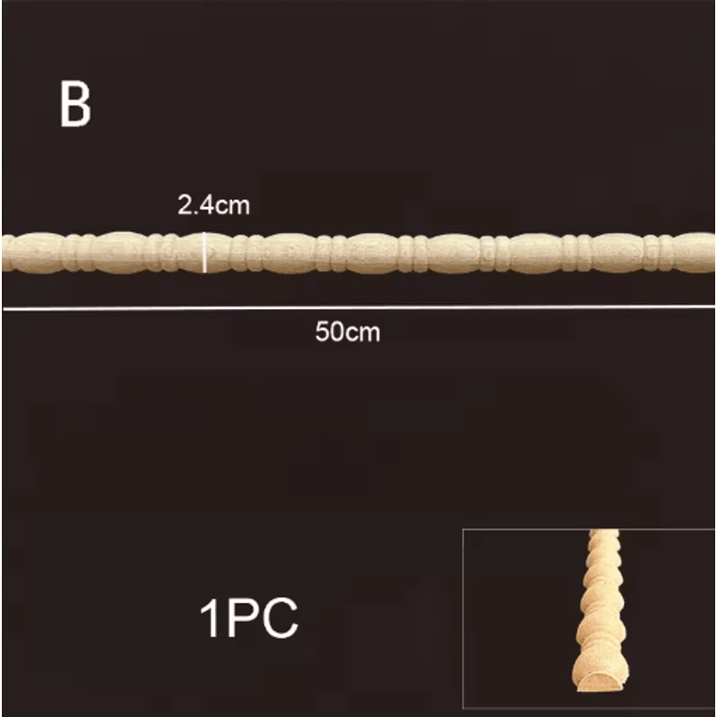 HeritageCraft Wood Carved Applique Vintage Furniture Corner Onlay Decor 19
