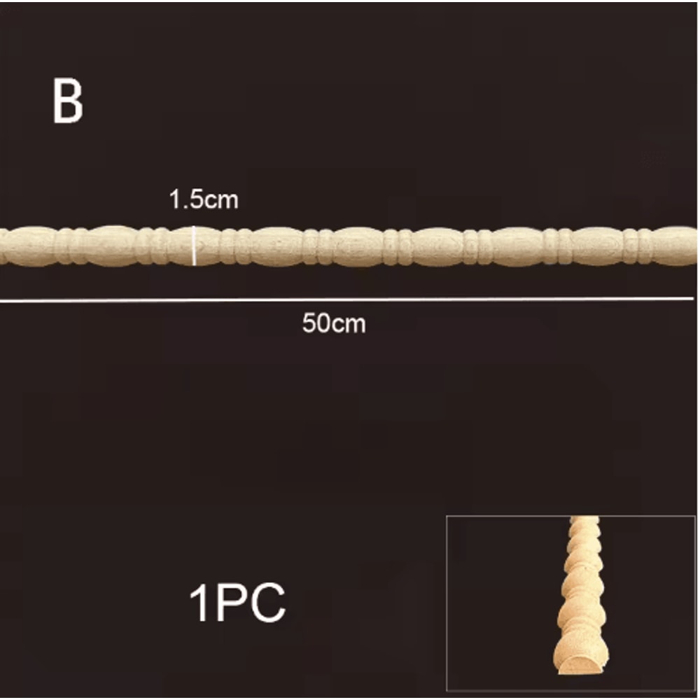 HeritageCraft Wood Carved Applique Vintage Furniture Corner Onlay Decor 21