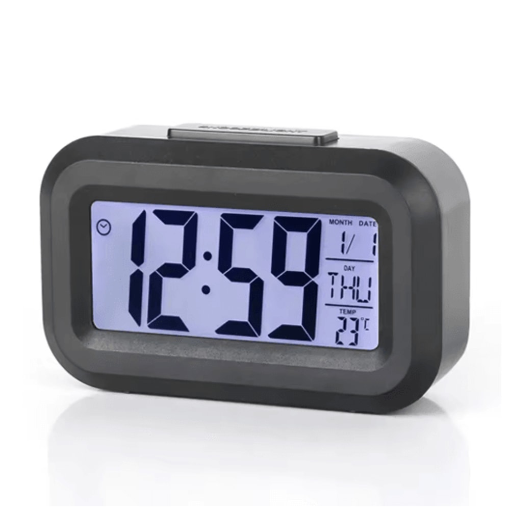 Time Glow LED Digital Alarm Clock Multi Function Backlit Calendar Desk Clock 4