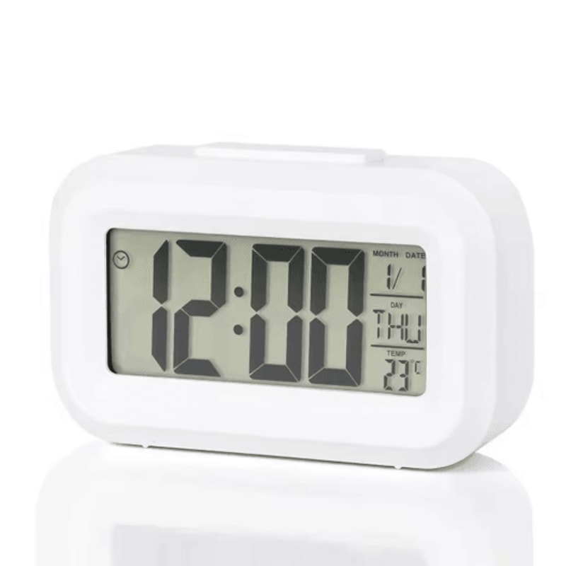 Time Glow LED Digital Alarm Clock Multi Function Backlit Calendar Desk Clock 5