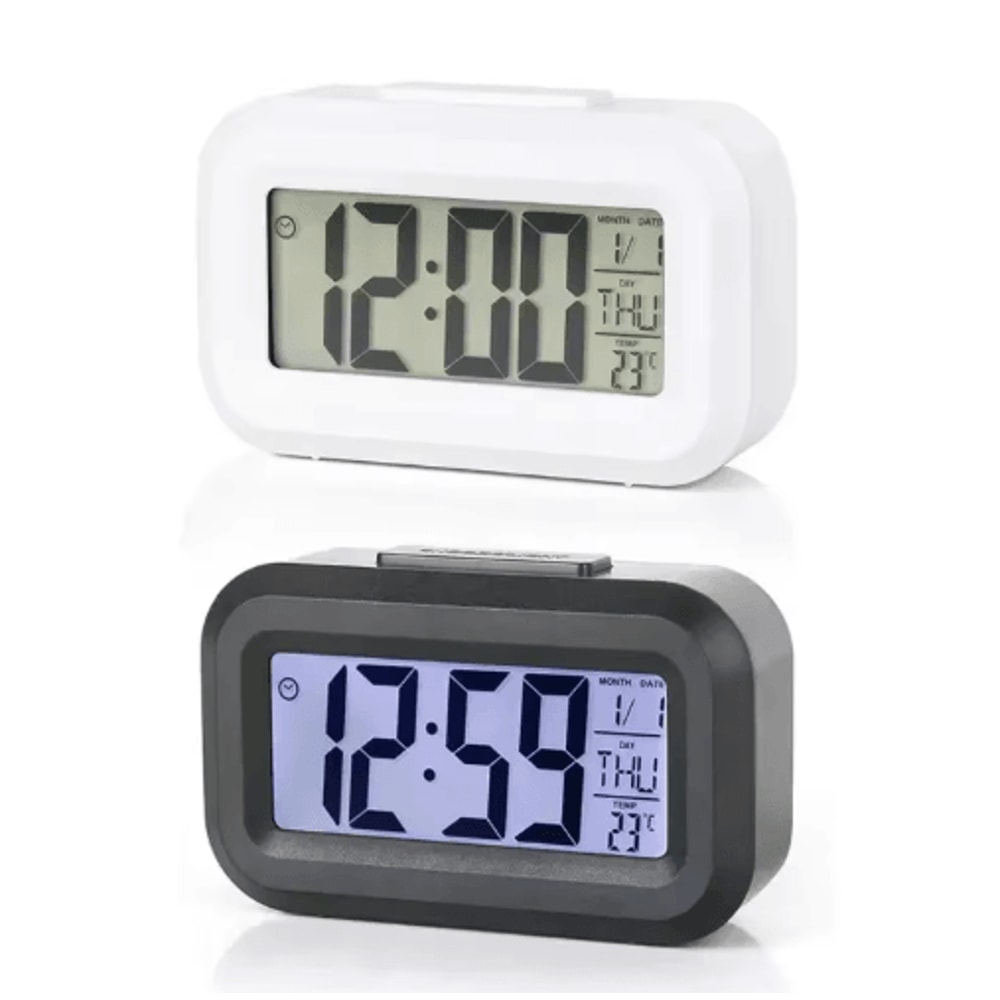 Time Glow LED Digital Alarm Clock Multi Function Backlit Calendar Desk Clock 7
