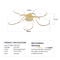 Modern LED Chandelier Ceiling Light Chrome Gold Luxury Fixture For Living Room 1