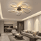 Modern LED Chandelier Ceiling Light Chrome Gold Luxury Fixture For Living Room 0