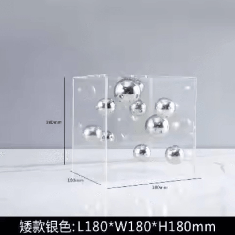Modern Clear Acrylic Display Cube Decorative Square Cover For Home Styling 0