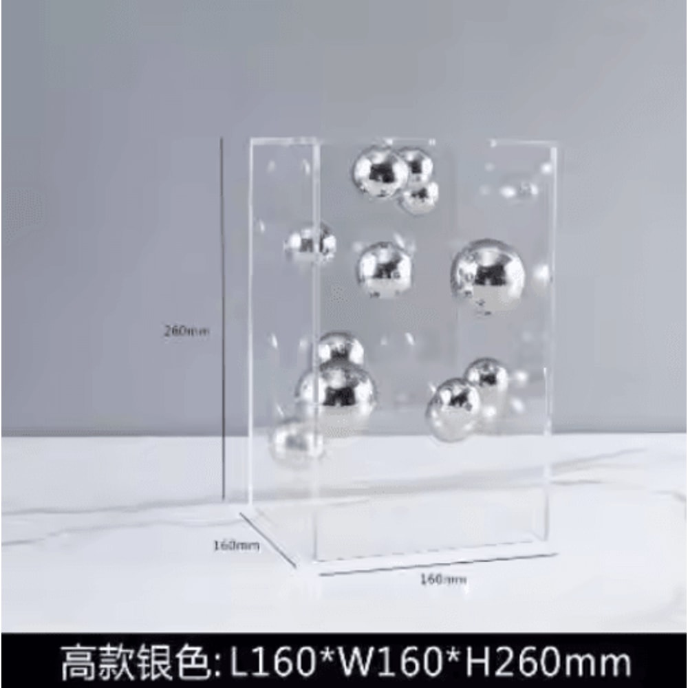 Modern Clear Acrylic Display Cube Decorative Square Cover For Home Styling 1