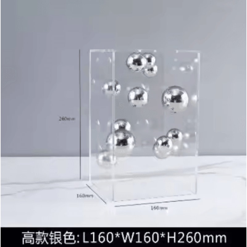 Modern Clear Acrylic Display Cube Decorative Square Cover For Home Styling 1