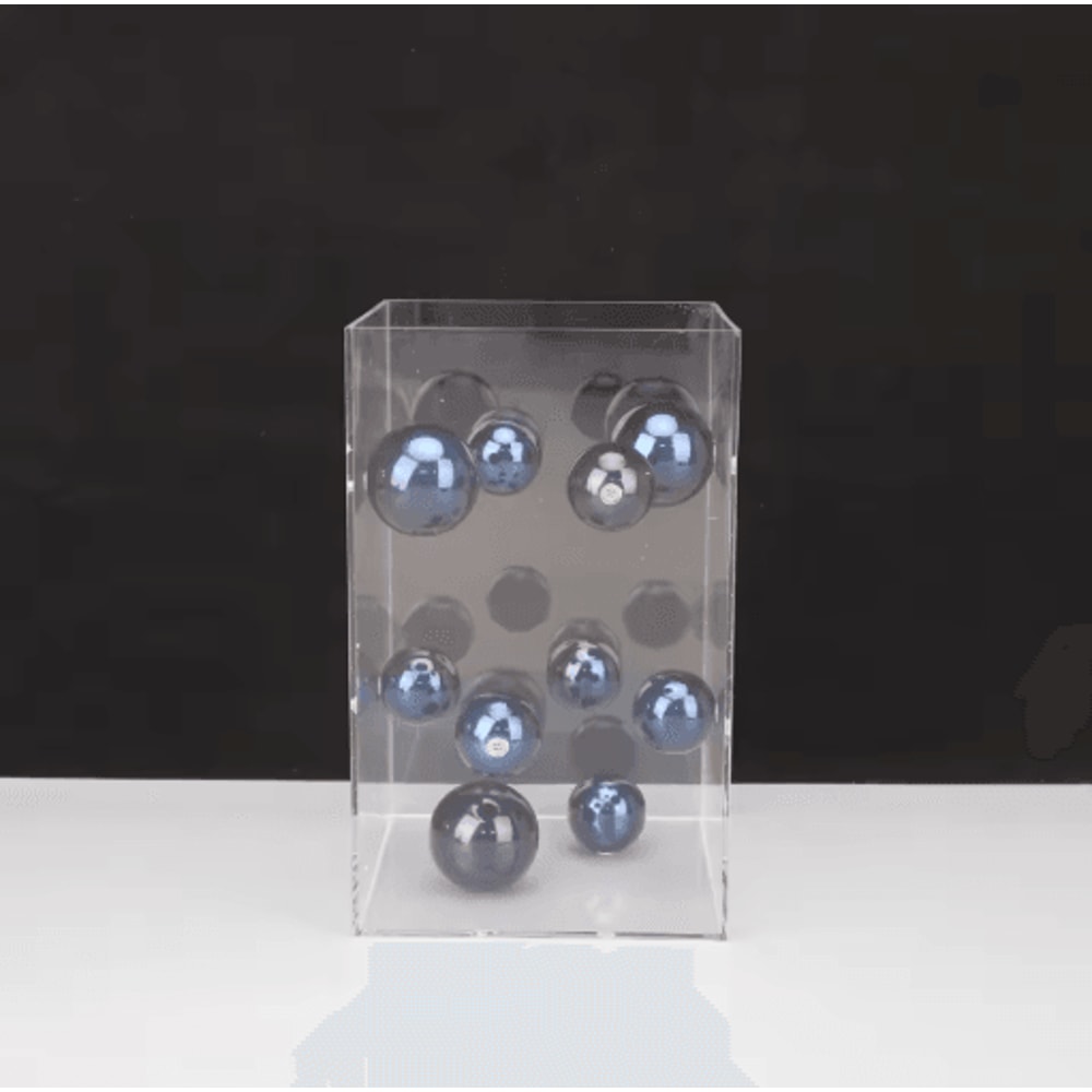 Modern Clear Acrylic Display Cube Decorative Square Cover For Home Styling 4