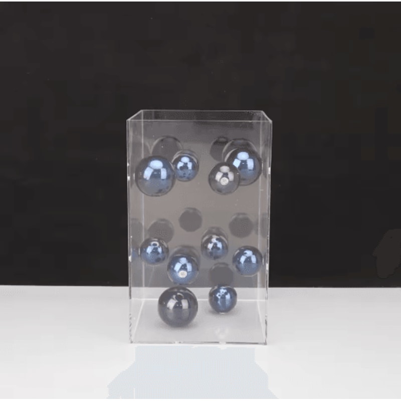 Modern Clear Acrylic Display Cube Decorative Square Cover For Home Styling 4