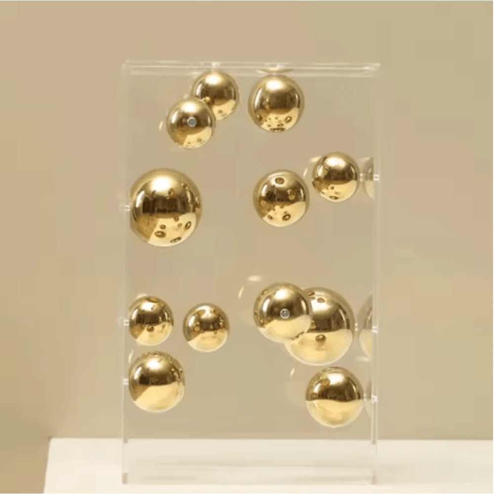 Modern Clear Acrylic Display Cube Decorative Square Cover For Home Styling 8