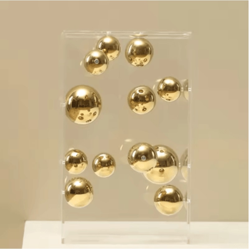 Modern Clear Acrylic Display Cube Decorative Square Cover For Home Styling 8