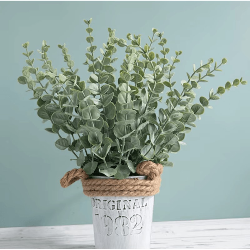 Artificial Eucalyptus Stems Set Realistic Greenery For Wedding Home Decor 3