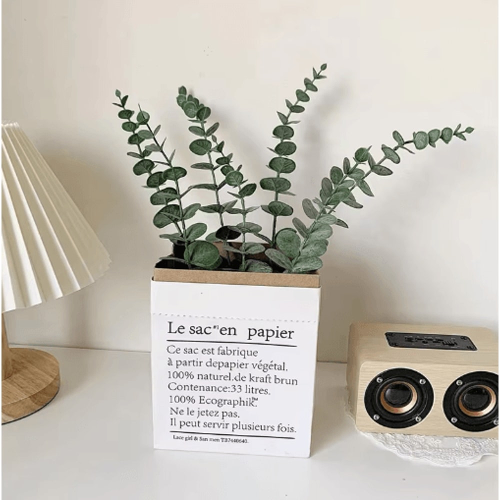 Artificial Eucalyptus Stems Set Realistic Greenery For Wedding Home Decor 7