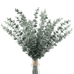 artificial eucalyptus stems set realistic greenery for wedding & home decor