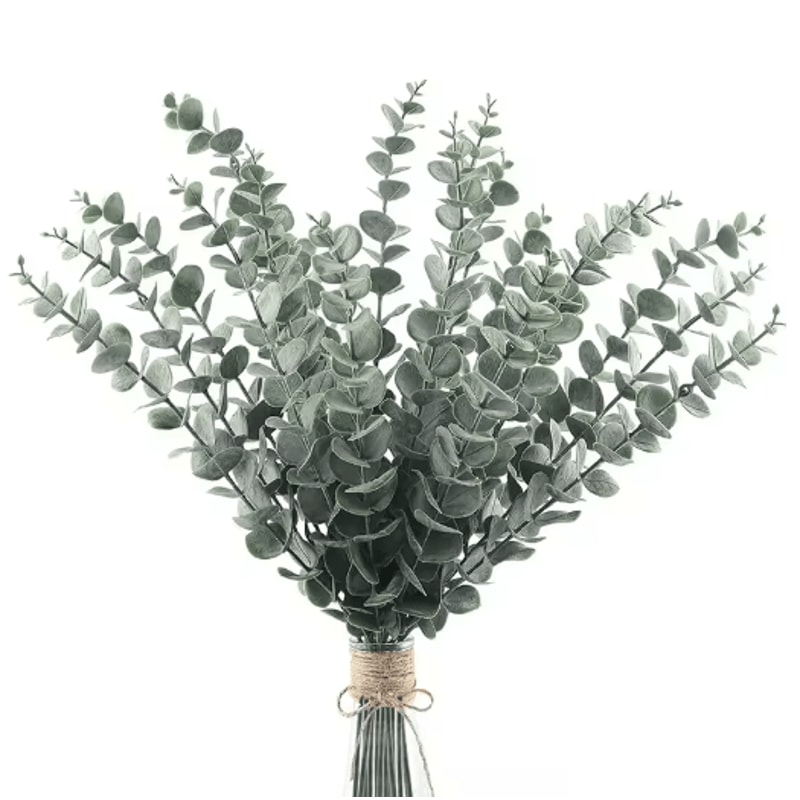 Artificial Eucalyptus Stems Set Realistic Greenery For Wedding Home Decor 0