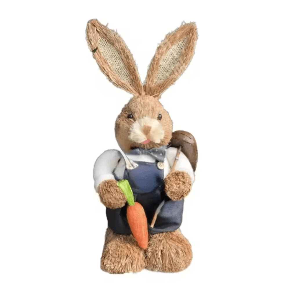 Cute Easter Bunny Figurine Handmade Rabbit Decor For Spring Home Styling 12