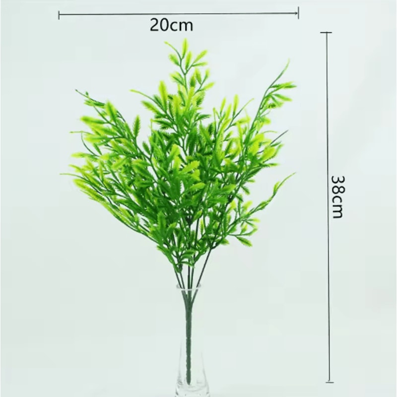 Artificial Fern Plant Decor Realistic Greenery For Home Garden Wall Styling 4