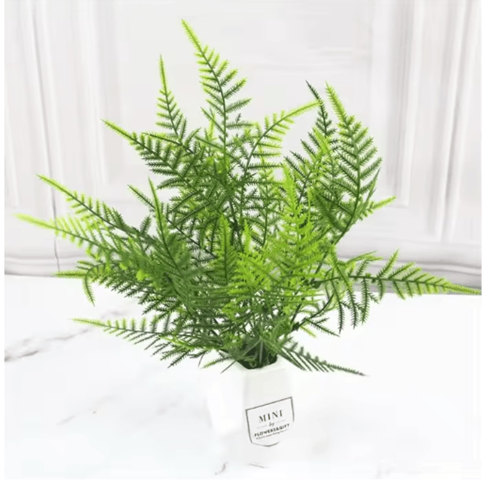 Artificial Fern Plant Decor Realistic Greenery For Home Garden Wall Styling 7