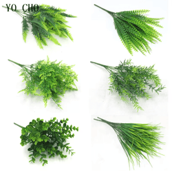 artificial fern plant decor realistic greenery for home garden & wall styling