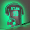 Custom LED Football Shirt Mirror Personalized Acrylic Wall Decor For Man Cave 4