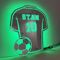 Custom LED Football Shirt Mirror Personalized Acrylic Wall Decor For Man Cave 4