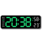 Smart LED Digital Wall Clock Silent Modern Display With Temperature Calendar 2