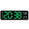 Smart LED Digital Wall Clock Silent Modern Display With Temperature Calendar 2