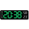 Smart LED Digital Wall Clock Silent Modern Display With Temperature Calendar 4