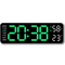 Smart LED Digital Wall Clock Silent Modern Display With Temperature Calendar 4