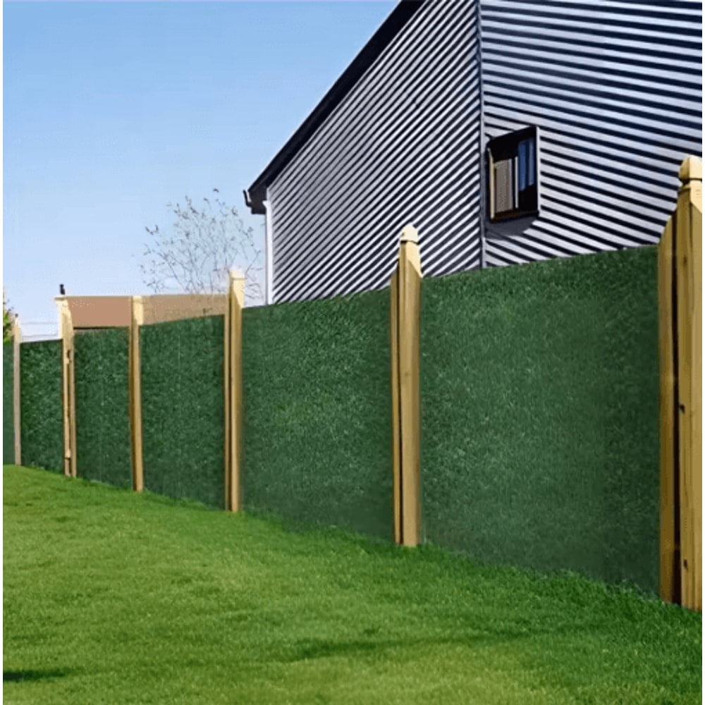 Artificial Ivy Privacy Fence Panel UV Resistant Green Wall Screen For Indoor Outdoor 5