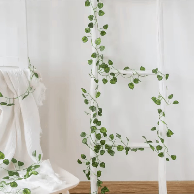 210cm Artificial Hanging Garland Vine Realistic Greenery Decor For Indoor Outdoor 0