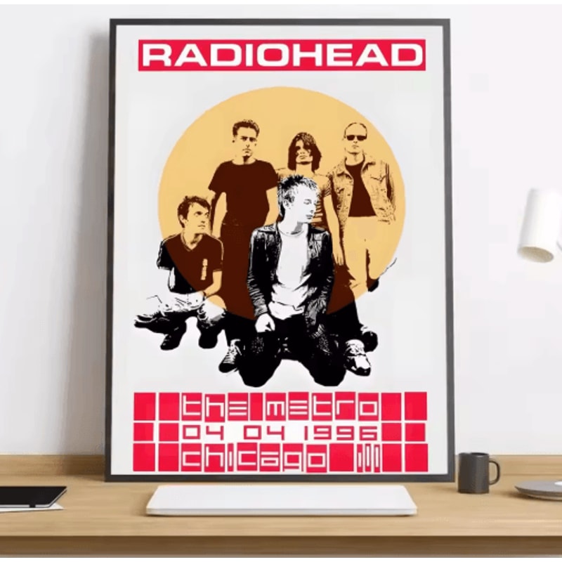 Radiohead Rainbow Canvas Poster HD Music Band Wall Art For Modern Spaces 10