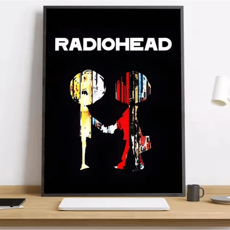 Radiohead Rainbow Canvas Poster HD Music Band Wall Art For Modern Spaces 12