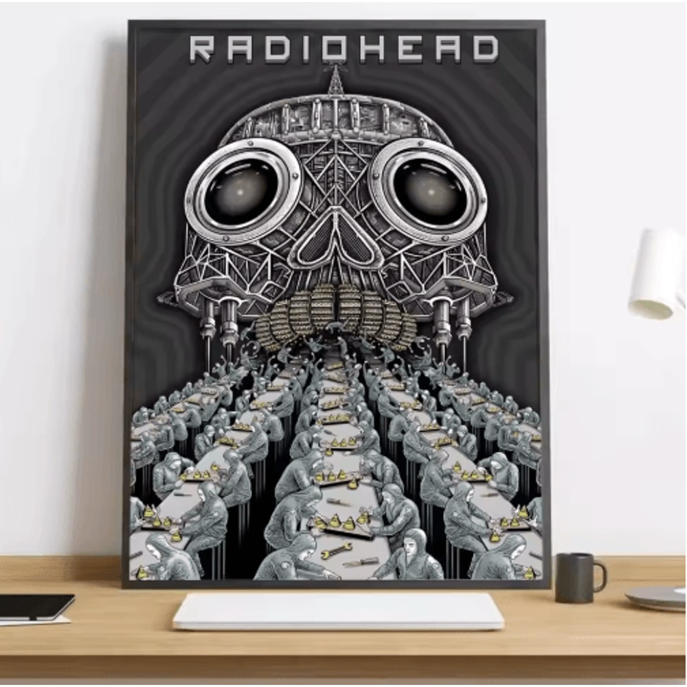 Radiohead Rainbow Canvas Poster HD Music Band Wall Art For Modern Spaces 16