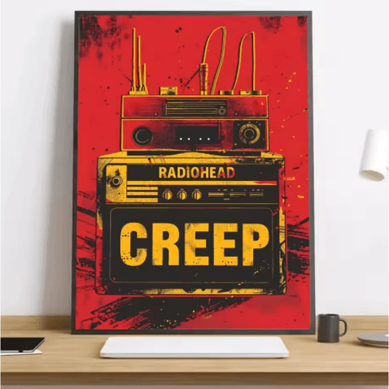 Radiohead Rainbow Canvas Poster HD Music Band Wall Art For Modern Spaces 17