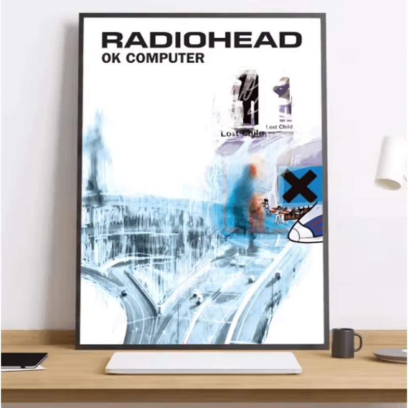 Radiohead Rainbow Canvas Poster HD Music Band Wall Art For Modern Spaces 18