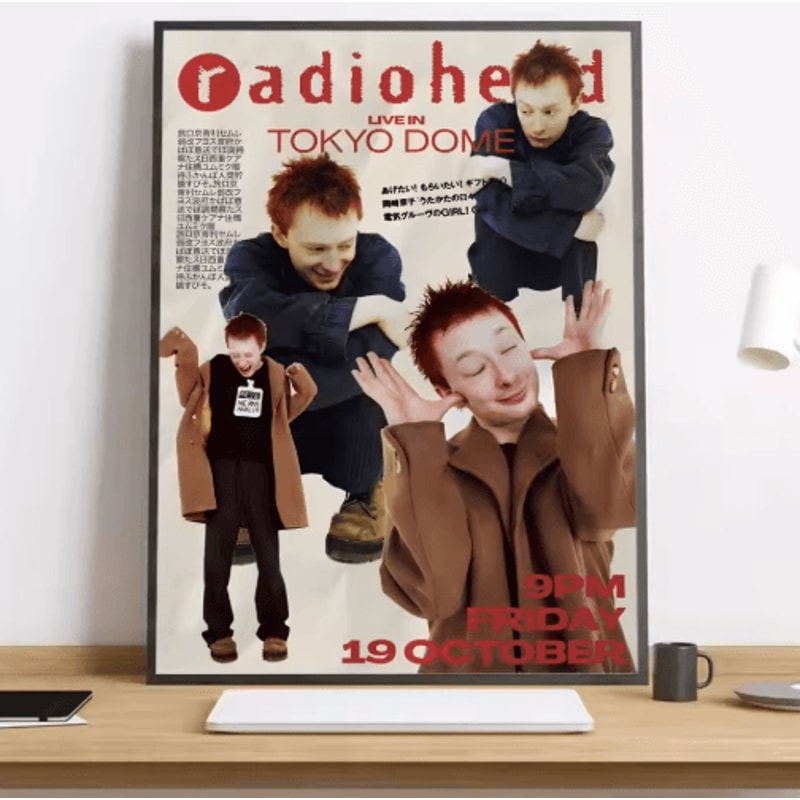 Radiohead Rainbow Canvas Poster HD Music Band Wall Art For Modern Spaces 8