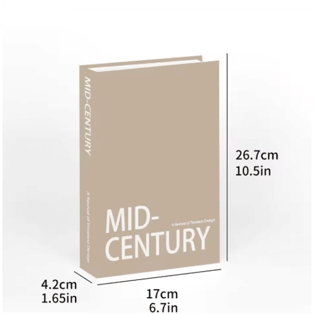 Decorative Fake Book Set 3pcs Minimalist Simulation Books For Home Styling 2